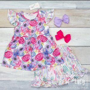 Butterfly Garden short Set